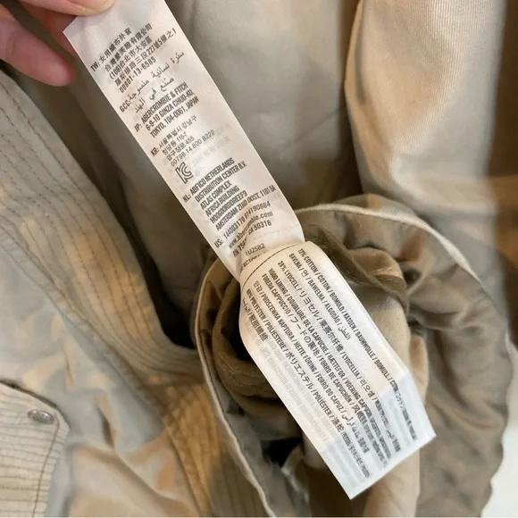 Abercrombie And Fitch Military Jacket Utility Outerwear Khaki women’s Medium Y2K - Picture 6 of 6